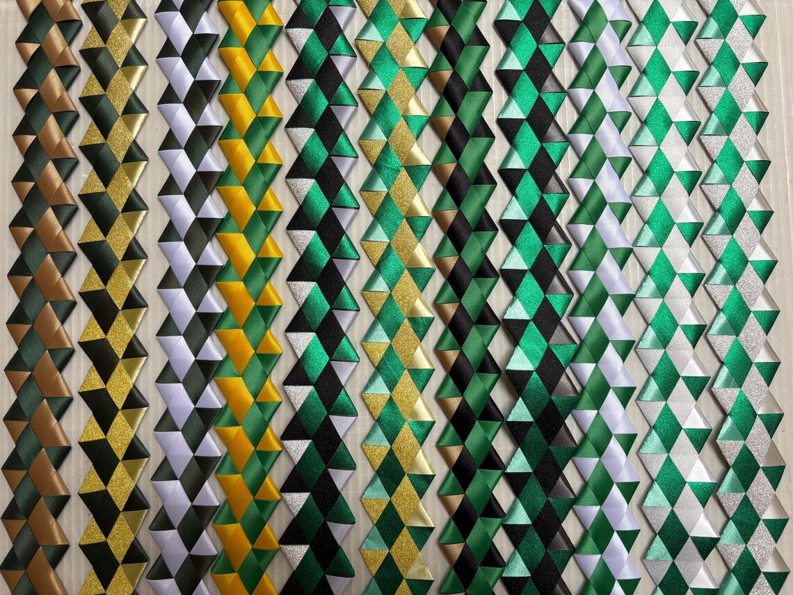 36" Glitter Victory Braids for Homecoming/Senior Mums - Image 2