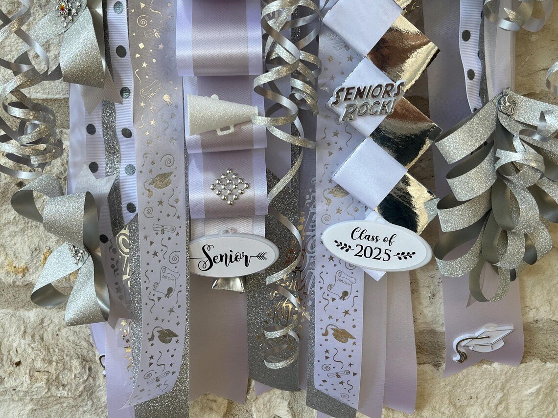 Elegant Senior-Themed, Personalized Homecoming Mum - Image 4