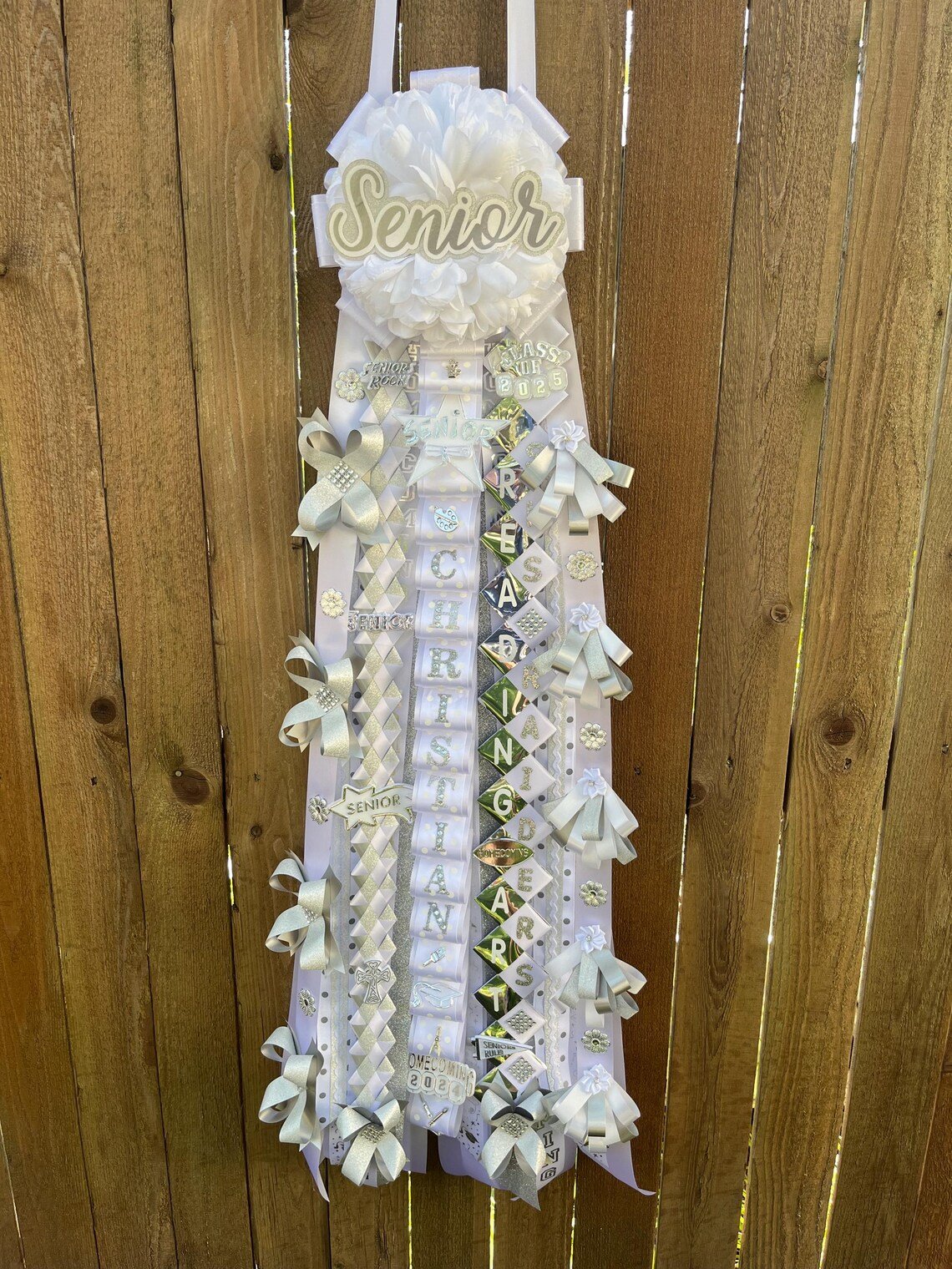 Elegant Senior-Themed, Personalized Homecoming Mum - Image 8