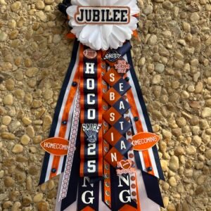 Personalized 12 inch Mini Homecoming Mums/Garters